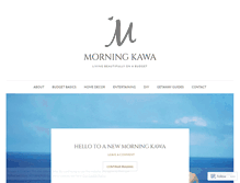 Tablet Screenshot of morningkawa.com